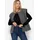 SASSYCLASSY Kurzweste Ärmellose Weste mit Wollstruktur für Damen Cozy Weste im offenem kastigen Schnitt mit Wollstruktur grau M