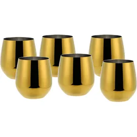 Echtwerk Wein-/Wasserkelch Set 6tlg - gold