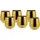 Echtwerk Wein-/Wasserkelch Set 6tlg - gold