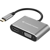 Conceptronic DONN16G 4-in-1 USB C), Dockingstation + USB Hub,