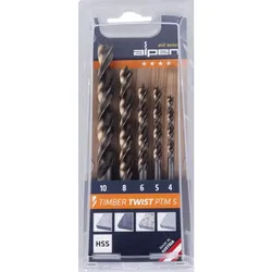 Alpen Kassette Bohren Bohrer Set TIMBER TWIST PTM 5 5tlg 0067100005100