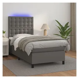 vidaXL Boxspringbett 180 x 200 cm Grau