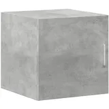 vidaXL Wandschrank, Hängeschrank mit Stauraum, Lagerschrank Wandmontage für Wohnzimmer Schlafzimmer Garage, Aufbewahrungsschrank Schrank, Betongrau Holzwerkstoff