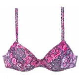 Buffalo Bügel-Bikini-Top Damen aubergine-bedruckt Gr.36 Cup E