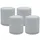 Kopschitz Kerzen Stumpenkerze 4 St. Ø 100 x 120 mm silbergrau