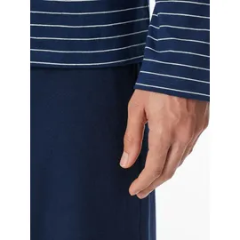 SCHIESSER Pyjama Admiral Blau gestreift - Dunkelblau | 106