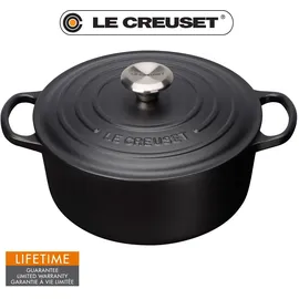 Le Creuset Signature Bräter 26 cm rund schwarz