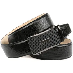 Ledergürtel ANTHONI CROWN, Damen, Gr. 85, schwarz, Leder, unifarben, Gürtel, in Waran-Prägung mit Schließe in Karbon-Design