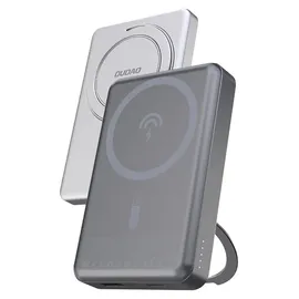 DUDAO K28 10000 mAh Pd 22,5 W Magsafe Powerbank mit Metallgehäuse und Ringständer Grau