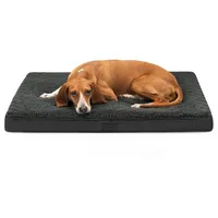 LIONTO Hundekissen orthopädisch 91 x 69 cm schwarz