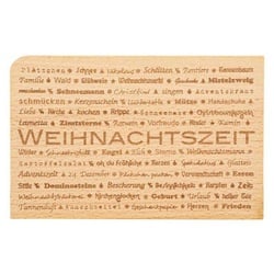 Holzpost Postkarte Weihnachtszeit