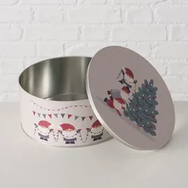 Boltze Dosen zur Aufbewahrung MONTI Ø 16-20 cm 2-tlg. beige