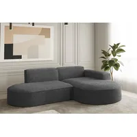 Fun Möbel Ecksofa Designersofa PALMA XS in Stoff Ascot