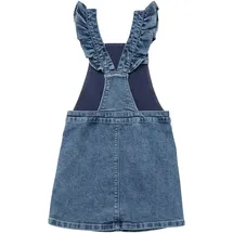 s.Oliver Jeans-Latzrock mit applizierten Blumen - blau 140