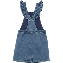 s.Oliver Jeans-Latzrock mit applizierten Blumen - blau 140