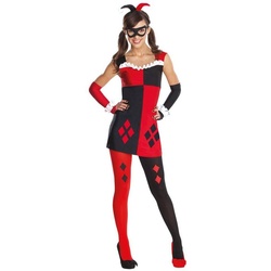 Rubie ́s Kostüm Batman Harley Quinn, Gotham City’s Most Wanted: die klassische Harlekina rot 140-146
