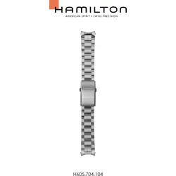 Hamilton Metall Edelstahlarmband Khaki Field Auto H695.704.104 - silber