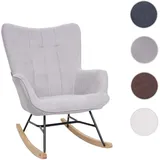 Mendler Schaukelstuhl HWC-K36 Stoff/Textil 0 x 0 x 0 cm Grau