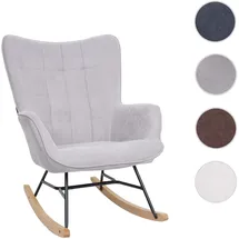 Mendler Schaukelstuhl HWC-K36 Stoff/Textil 0 x 0 x 0 cm Grau