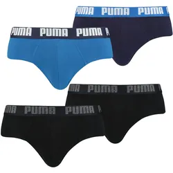 Puma Herren Slip Basic Brief Unterhose Unterwäsche 4er 6er 8er Pack in S 4er Pack