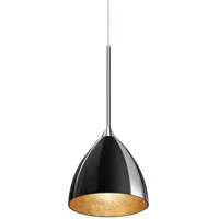 Bruck Silva Pendelleuchte LED Niedervolt, chrom glänzend, schwarz/gold -