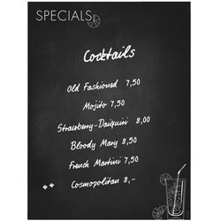 Sigel Glas-Magnettafel »Artverum Happy Hour« 90 x 120 weiß