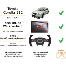 JUST SOUND best choice for caraudio Autoradio Einbaupaket Kenwood DMX6523DABS passend für Toyota Corolla E12 | CarPlay Wireless Android Auto Wireless