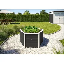Weka Elementhochbeet 6-Eck 120 x 120 x 69 cm Grau