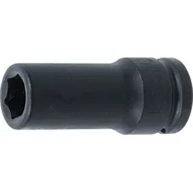 BGS Kraft-Steckschlüssel-Einsatz Sechskant tief 20 mm (3/4") SW 19 mm