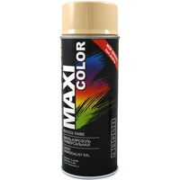 Maxi Color NEW QUALITY Sprühlack Lackspray Glanz 400ml Universelle spray Nitro-zellulose Farbe Sprühlack schnell trocknender Sprühfarbe (RAL 1001 Beige glänzend)