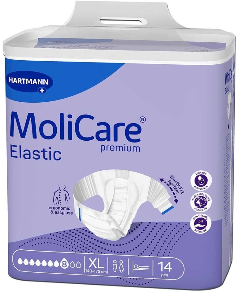 MoliCare Premium Elastic 8 Tropfen XL, 56 Stück