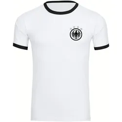 multifanshop Kontrast T-Shirt - Germany - Adler Retro - Druck schwarz - Männer