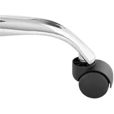 FROMM & STARCK Laborstuhl - 120 kg - Schwarz, Silbern - höhenverstellbar von 450 - 585 mm