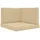 vidaXL Sofakissen für draußen 3-Tlg Beige Polyester