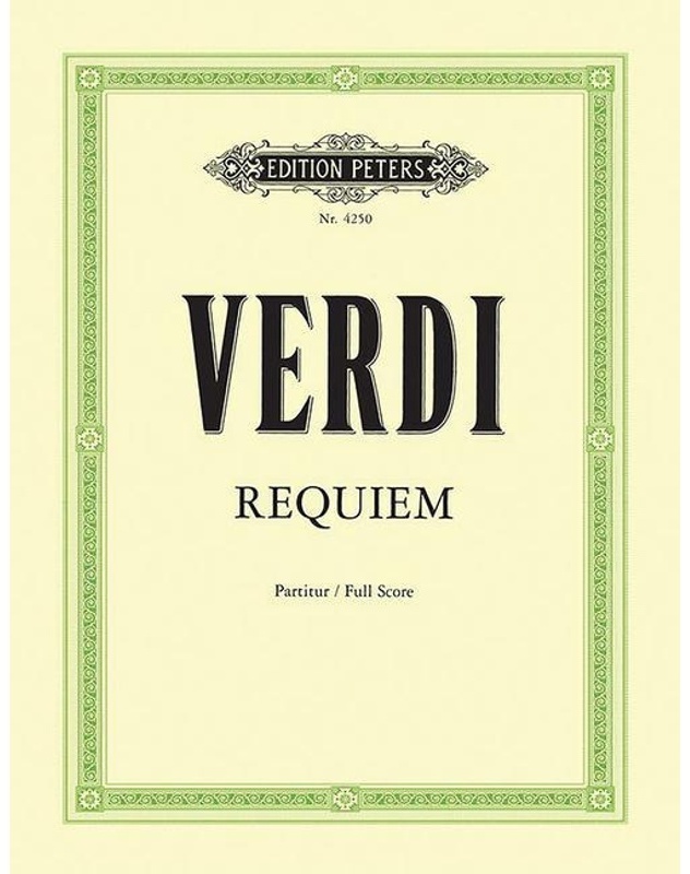 Requiem (1874) (Full Score): Conductor Score  Kartoniert (TB)