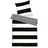 Renforcé schwarz 155 x 220 cm + 80 x 80 cm