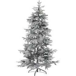 Künstlicher Weihnachtsbaum schneebedeckt 180 cm weiß TOMICHI