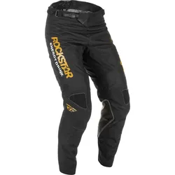 Fly Racing Kinetic Rockstar, Textilhose - Schwarz/Gold - 32