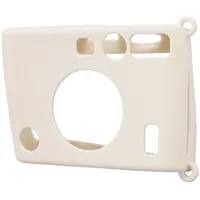 Silikongehäuse für die Sofortige Kamera, Silikonkamera mit Einer Sofortigen Kamera, die Genaue Öffnung für Einfach zu Wischen Ist (Beige)
