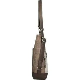 Anekke Sophia Schultertasche Polyurethan Braun/Weiß/Bronze/Mehrfarbig