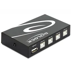 Delock Switch USB 2.0 4 port manual USB-Umschalter für die gemeinsame Nutzung von Peripheriegeräten 4 x Desktop