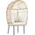 Outsunny Rattansessel Ei-Förmig 95 x 95 x 155 cm beige 1 St.