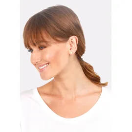 Elli »Ohrringe Disc Plättchen Kreis Basic 2er Set 925 Silber«, goldfarben