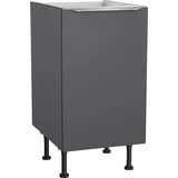 Spülenschrank OPTIFIT "Aken", grau (anthrazit), B:45cm H:87cm T:58,4cm, Schränke