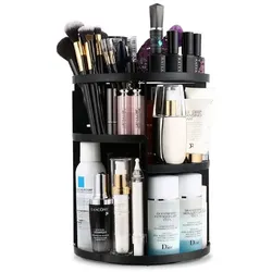 UNIQ Rotierender Makeup Organizer - Schwartz Make-up Organizer   Schwarz