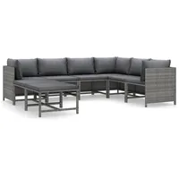 VidaXL Garten-Lounge-Set 8-tlg. grau 3059771