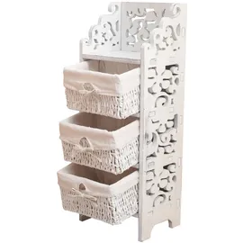 Mobili Rebecca Nachtschrank 78 x 22 x 29 cm Weiß