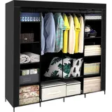 ruhhy Kleiderschrank Ruhhy 170 x 170 x 0 cm Schwarz