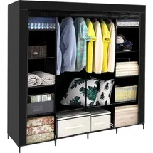 ruhhy Kleiderschrank Ruhhy 170 x 170 x 0 cm Schwarz