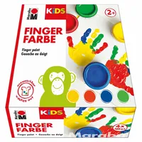 Marabu KiDS Fingerfarbe farbsortiert, 4 St.